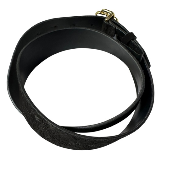 Genuine CIRCA Black Leather Floral Alaska Fix Suede Belt women 32 main image 5